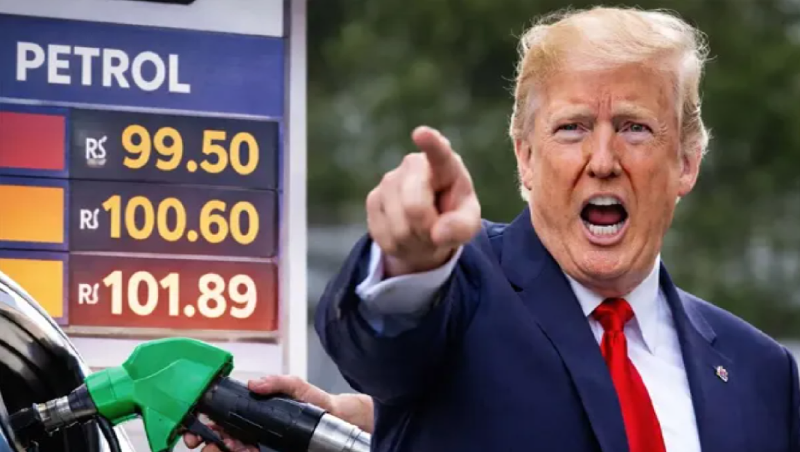 Oil tankers and gas stations symbolizing the impact of US India trade deal on fuel prices